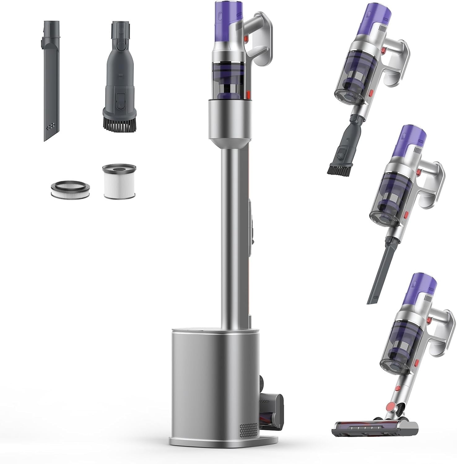 Hoover HF310P 011 Aspirapolvere a bastone 2 in 1 Batteria Secco HEPA Senza sacchetto 0,7 L 400 W Nero, Metallico 2,5 Ah | Scope Elettriche in offerta su