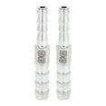 thumbnail image 1 of Unique Bargains Raccords de Tuyau 5/16"x15/64 Pouces pour Réducteur de Carburant Air Eau Gaz Acier Inoxydable 2 Pcs, 1 of 6