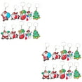 thumbnail image 6 of Jiyike 20 pcs Christmas Keychain Santa Claus Snowman Keychain Christmas Party Favors, 6 of 10