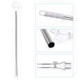 thumbnail image 4 of Unique Bargains 24' x 5' Handheld Sign Stand Sign Stands for Display Sign Holder Stand Holder Metal Fan-Shaped, Silver, 4 of 5