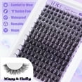 thumbnail image 2 of Lash Clsusters Kit Wispy Eyelash Clusters Kit Cluster 10-18mm Natural Eyelash Extension Kit 168pcs Thin Band Individual Lashes Kit with Lash Glue Bond and Seal DIY at Home, 2 of 9
