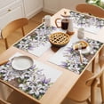 thumbnail image 5 of Placemat Set of 4 White Purple Lily Floral Placemats for Dining Table Vintage Flowers Washable Table Mats for Kitchen and Party Decor Indoor & Outdoor Use, 5 of 8