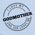 thumbnail image 2 of CafePress - I Love My Godmother And She Loves Me Body Suit - Baby Light Bodysuit, Size Newborn - 24 Months, 2 of 4