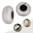 thumbnail image 2 of 9 inch 2x Silver Gray Beach Cart Wheels Inflatable Wheels Replacement Balloon Beach Tire for Camping, 2 of 12
