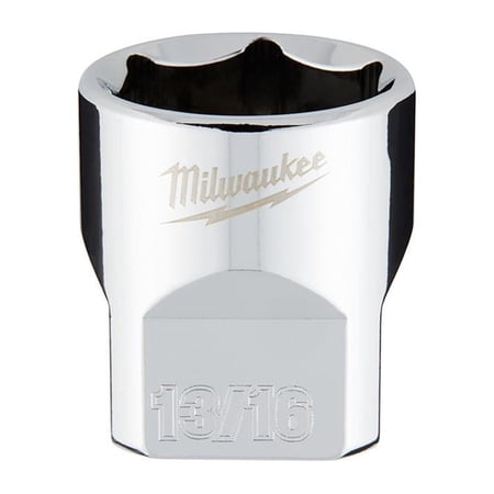 UPC: 0045242565733 | Milwaukee-45-34-9069 3/8 in. Drive 13/16 in. SAE 6-Point Socket