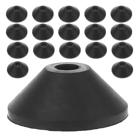 FRCOLOR  30 Pcs Tapered Washer Leak-proof Bolt Conical Washers Black