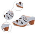 thumbnail image 4 of MKLEKYY Sandalias para Mujer Sandalias Cómodas Con Tacón para Uso Diario, Informales, para Caminar En La Playa, Transpirables, Ligeras, Con Punta Abierta, 4 of 4
