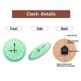 thumbnail image 7 of Mint Green Wall Clock Home Decor Modern Design 10-Inch Silent Wooden Wall Clock, Battery Operated (AA Batteries Not Included), Artistic Home Decor, 7 of 7