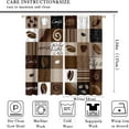 thumbnail image 2 of Coffee Curtains for Kitchen Window Treatments, Coffee Theme Latte Tea Cup Kitchen Curtains for Living Room,Cafe Brown Drapes 2 Panel Sets,42x54 Inch, 2 of 6
