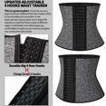 thumbnail image 5 of Vaslanda Neoprene Sauna Waist Trainer Corset Sweat Belt for Women Weight Loss Compression Trimmer Workout Fitness, 5 of 7