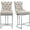 Beige, variant on 25" Counter Height Bar Stools Set of 4, Velvet Counter Stools for Kitchen Island, Tufted High Chair with Backs, Fabric Upholstered Modern Barstools for Pub Cafe, Chromed Metal Legs (Gray, 4Pcs)