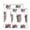 Mustache Cats, variant on 2-Pack Mesh Laundry Bags Sizes S/M Mesh Zipper Laundry Clothing Wash Bags Cat Is Surrounded by Fish