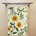 thumbnail image 4 of Soft Hand Fingertip Towels 2 Pcs Face Bath Towels Sunflowers Plants Absorbent Washcloths for Bathroom Hotel Kitchen 30x15in, 4 of 6