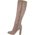 thumbnail image 3 of Women's Journee Collection Vivian Wide Calf Knee High Boot Taupe Microsuede 6.5 M, 3 of 6