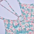 thumbnail image 5 of Gibobby Mujeres verano sin mangas sexy cuello en V floral impreso delgado tops casual correas chaleco camisas blusa(Azul celeste,M), 5 of 5