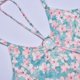 thumbnail image 5 of Gibobby Mujeres verano sin mangas sexy cuello en V floral impreso delgado tops casual correas chaleco camisas blusa(Azul celeste,CH), 5 of 5