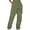 Blue, variant on Women's High-Waisted Cargo Pants with Pockets, Drawstring Elastic Waist Casual Loose Fit Joggers for Daily Wear