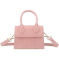 thumbnail image 1 of Nodeber Mini bolso cruzado para mujeres y niñas de cuero sintético con solapa, bolso de mano con asa superior, 1 of 5