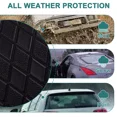 thumbnail image 6 of Car Floor Mats Custom Fit for 2019-2023 Toyota RAV4 (Not RAV4 Hybrid), Luxury PU Leather Full Set Floor Liners 3D Modeled All Weather Protection Black, 6 of 8