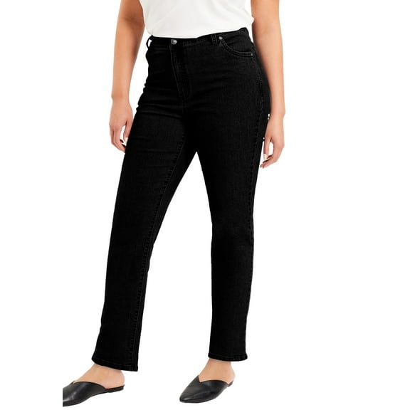 June Vie Women's Plus Size June Fit Straight-Leg Jeans