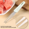 thumbnail image 5 of LYCAQL 3-in-1 Fork Slicer CutterÃ¯Â¼ÂStainless Steel Cutter Cutter Slicer Tool Melon Cutter Knife Portability Fruit Fork for Camping Kitchen Gadgets, 5 of 7