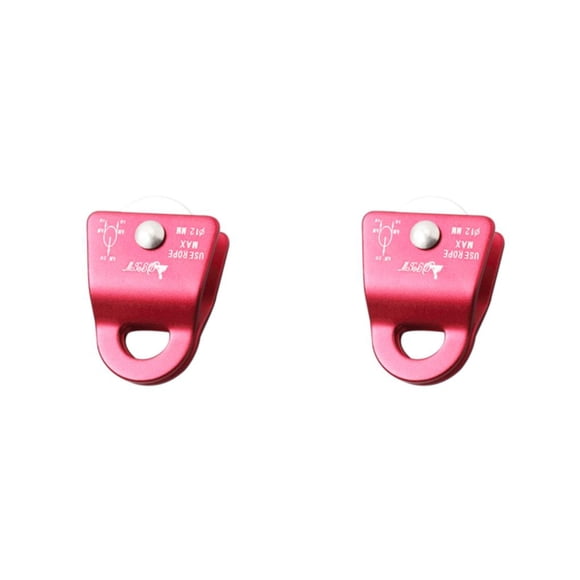 Polea de escalada Wosthever al aire libre columpio lateral de roca de aluminio 20KN 2piezas Rojo