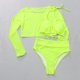 thumbnail image 3 of Traje de baño de 2 piezas para mujer, trajes de baño para mujer, traje de baño de mujer liso dividido de moda, 3 of 3