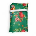 thumbnail image 4 of Tropical Reusable Grocery Bag, Exotic Pirate Parrot Birds Flowers Twigs Pomegranates Fruits Layout, Printed Fabric Grocery Bag Practical Simple Use, Jade Green Multicolor, by Ambesonne, 4 of 4