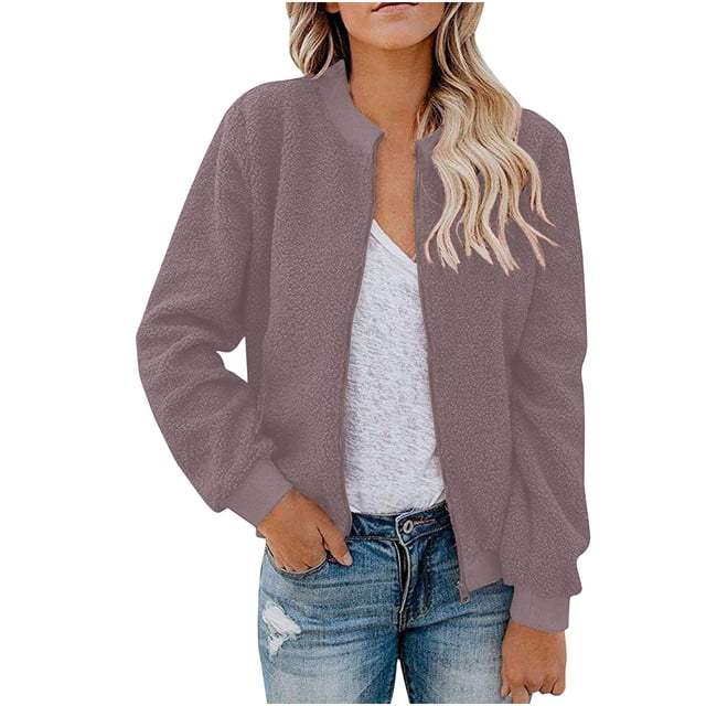 Chaquetas y abrigos casuales de manga larga sin capucha Suéter de terciopelo de moda de color sólido para mujer Chaqueta/chaqueta casual con capucha de manga larga Chaqueta/chaqueta casual con capucha