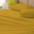 thumbnail image 3 of 4 Piece Luxurious Sheet Set ultra Soft 100% Egyptian Cotton, 800 Thread Count 10 Inch Deep Pocket - (Twin - Size) Solid Gold Colour, 3 of 4