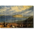 thumbnail image 1 of Ceramic Tile Mural-Joseph Turner Landscapes Painting 360. 36" w x 24" h using (24) 6 x 6 ceramic tiles, 1 of 5