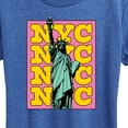 thumbnail image 3 of Instant Message - NYC Statue Of Liberty - Women's Short Sleeve Graphic T-Shirt, 3 of 6