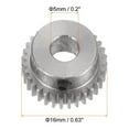 thumbnail image 3 of Unique Bargains Pinion Gear 5mm Aperture 32T 0.5 Module Stainless Steel Motor Gear, 3 of 5