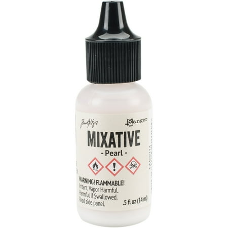 UPC: 0789541022114 | Tim Holtz Alcohol Ink Metallic Mixatives-Pearl Mixative