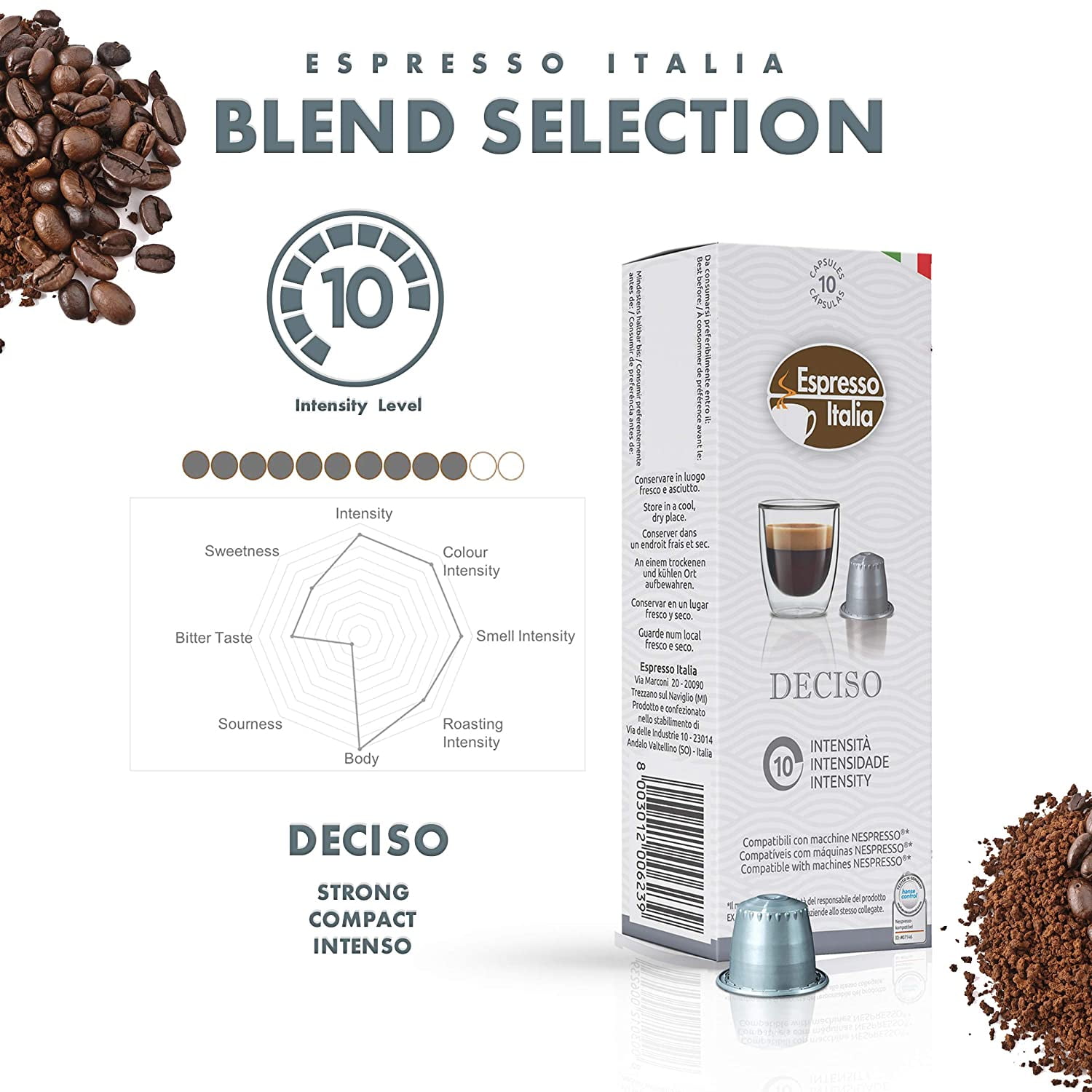 Invigo Coffee Espresso Pods for Nespresso Machine Original Line - Hot &  Iced Coffee Espresso Pods, Kosher 100% Ground Espresso Coffee Capsules