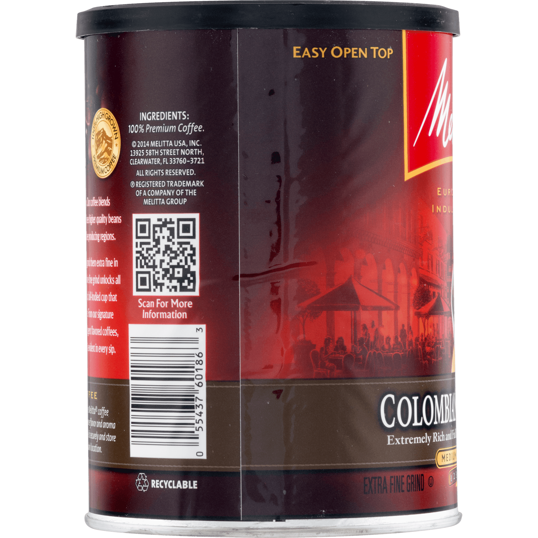 Melitta® Colombian Supreme Ground Coffee, Medium Roast, 11 oz. Canister
