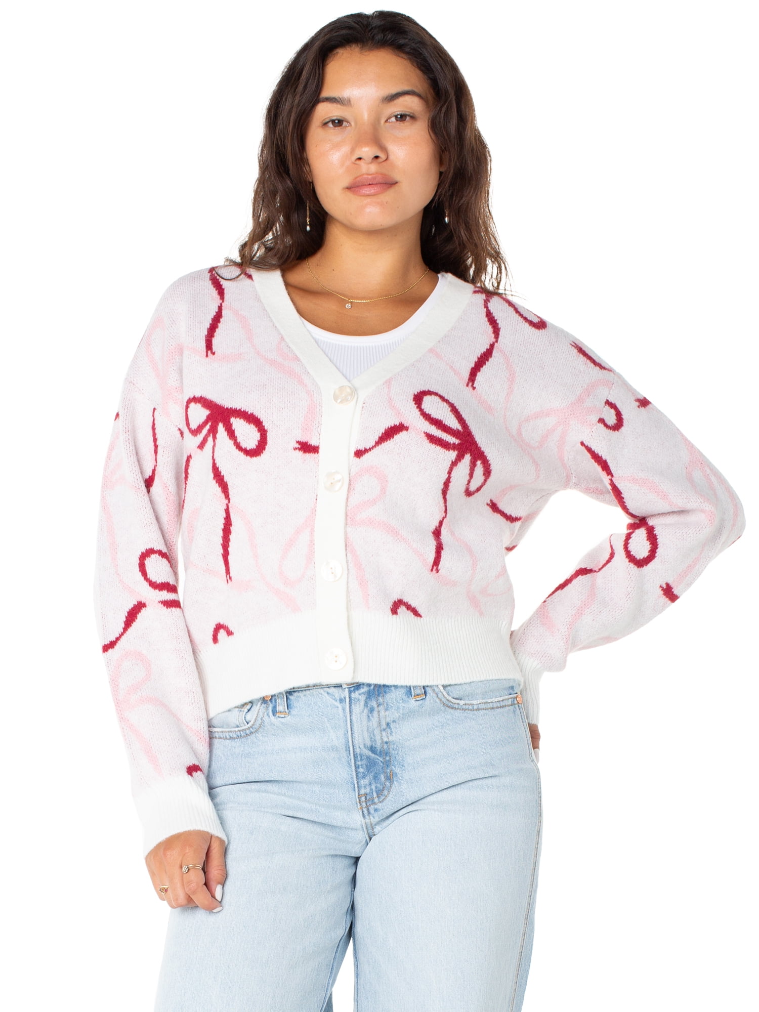 Celebrity Pink Women's and Women's Plus Cardigan Sweater, Sizes XS-4X