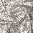 thumbnail image 7 of Ambesonne Brown Paisley Valance & Curtain, Antique Leafy Flowers, 55"x45", Chocolate and White, 7 of 7