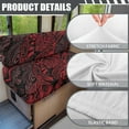thumbnail image 6 of XYZCANDO Red Hawaiian Polynesian RV Dinette Cushion Covers RV Accessories Furniture Covers Comfortable Bench Cushion Universal Loveseat Sofa Chair Cover Furniture Protector Slipcovers, 6 of 7