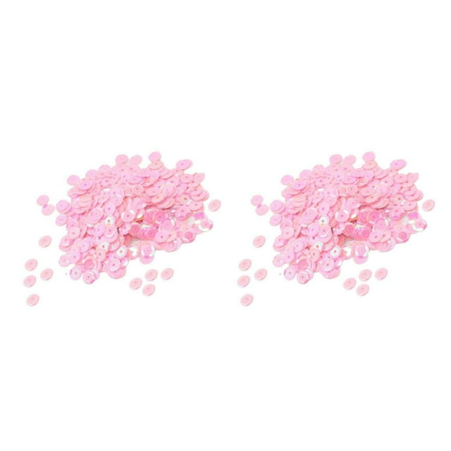Dalazy 400 Pcs Sequins Ronds en Vrac 7mm Couture Rose 2ensemble