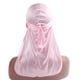 thumbnail image 4 of Gorro de seda dúctil para hombre, bandana para la caída del cabello, turbante, gorro de quimioterapia, sombrero pirata Rosado, 4 of 7
