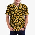 thumbnail image 1 of Fotbe Sunflower 6 Camiseta Polo de Golf para Hombre con Estampado – Camisa Deportiva Transpirable con Cuello Abotonado-Small, 1 of 6