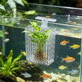 thumbnail image 6 of Adjustable Aquarium Plants Holder,Small Animal Tank Plantss Holder,Small Animal Tank Aquaponics Plants Cultivation and Aquarium Landscape Decoration with Hooks and Suction Cup,4.53x3.35x2.17 Inch,, 6 of 7
