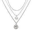 thumbnail image 1 of Layered Necklace Women's Real Gold Silver Plated Necklace, 1 of 3