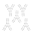 thumbnail image 1 of Automotive Vacuum Tubing Connector, 5/8" Car Y Shaped 3 Way Vacuum Line Fittings Plastic Translucent, 5 Pcs, 1 of 7