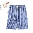 thumbnail image 2 of Asxite Plus Size Womens Pajamas Pants Loose High Waist Plaid Pocket Cropped Sleepwear, 2 of 7