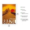 thumbnail image 2 of Brazil - Pan American World Airways - Vintage Airline Travel Poster c.1975 - Master Art Print (Unframed) 13in x 19in, 2 of 4
