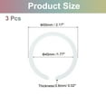 thumbnail image 2 of 3Pcs Magnetic Adapter Ring, C-Shape Wireless Charger Conversion Kit, White, 2 of 7