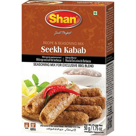Shan Seekh Kabab Spice Mix 50 gm box Pack of 2