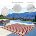 thumbnail image 3 of Western Texas Star Retro Outdoor Rug for Patio/Deck/Porch, Non-Slip Large Area Rug 6 x 9 Ft, Country Vintage Red Beige Plaid Indoor Outdoor Rugs Washable Area Rugs, Camping Rug Carpet Runner, 3 of 8